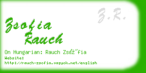 zsofia rauch business card